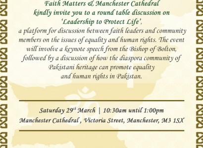 Leadership to Protect Life: Activating the Diaspora Community of Pakistani Heritage